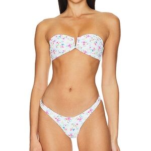 NEW Kulani Kini Bandeau Bikini Top Medium and B bottoms large NWT!